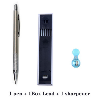 Creioane mecanice metalice 2,0 mm 2B Suport pentru mine Desenare Desen Set creioane cu mine Scriere Cadou școală Papetarie