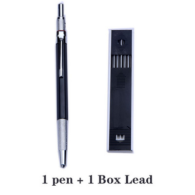 Creioane mecanice metalice 2,0 mm 2B Suport pentru mine Desenare Desen Set creioane cu mine Scriere Cadou școală Papetarie