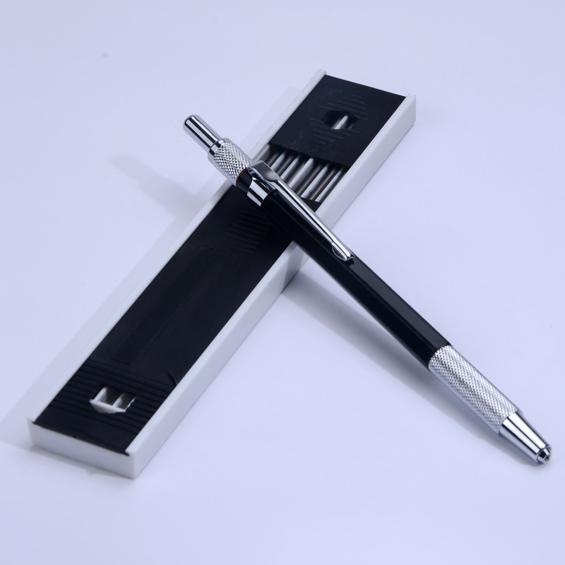 Creioane mecanice metalice 2,0 mm 2B Suport pentru mine Desenare Desen Set creioane cu mine Scriere Cadou școală Papetarie