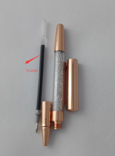 Kristalna olovka za punjenje, studentica, dijamant, ručka za punjenje kemijske olovke, punjenje jezgre tinte, crna plava boja