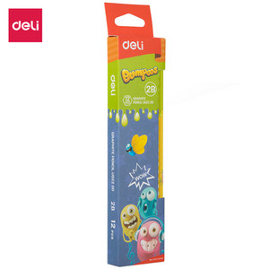 DELI grafitne olovke za školu 1 kutija (12 KOM.) HB/2B učenički set olovaka za crtanje Olovke za djecu EU52000 EU52200