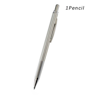 3,0 мм комплект моливи за рисуване с черни/червени поводи Метален механичен молив от неръждаема стомана Автоматични моливи за изработка на скици 2B