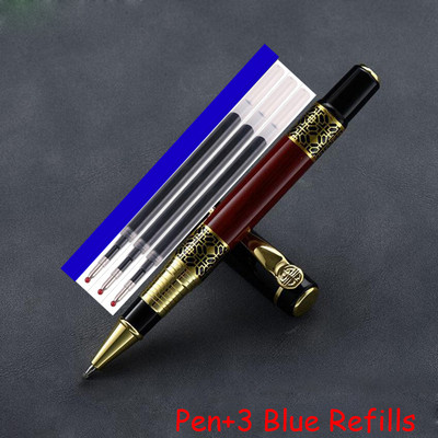 Vruća prodaja Marka u boji ružinog drva Metalna valjana kemijska olovka Uredska poslovna muška olovka za pisanje Poklon Kupi 2 Pošalji poklon