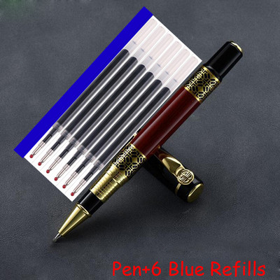 Vruća prodaja Marka u boji ružinog drva Metalna valjana kemijska olovka Uredska poslovna muška olovka za pisanje Poklon Kupi 2 Pošalji poklon