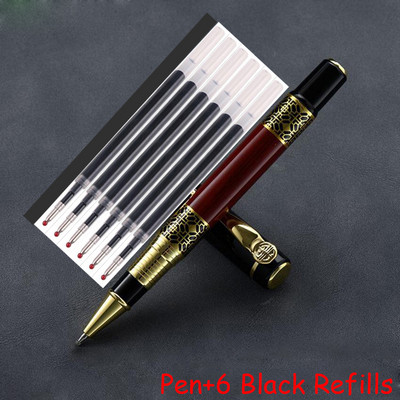 Vruća prodaja Marka u boji ružinog drva Metalna valjana kemijska olovka Uredska poslovna muška olovka za pisanje Poklon Kupi 2 Pošalji poklon