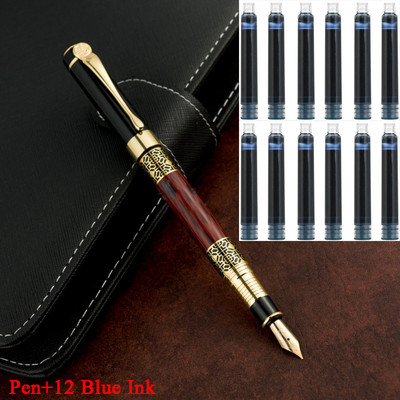 Vruća prodaja Marka u boji ružinog drva Metalna valjana kemijska olovka Uredska poslovna muška olovka za pisanje Poklon Kupi 2 Pošalji poklon