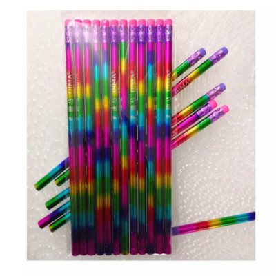 12kom / lot drvena olovka HB olovka s gumicom dječja olovka za crtanje školski pribor za pisanje