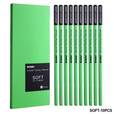 10 τεμ./Κουτί HB Σκίτσο Μολύβι Ξυλάνθρακα Μαλακό/Μεσαίο/Σκληρό Μολύβι από Άνθρακα Τέχνη Σπουδαστή Ειδικό Στυλό ζωγραφικής Ζωγραφικής Ζωγραφικής Εξεταστικής Ζωγραφικής