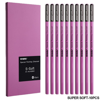 10 τεμ./Κουτί HB Σκίτσο Μολύβι Ξυλάνθρακα Μαλακό/Μεσαίο/Σκληρό Μολύβι από Άνθρακα Τέχνη Σπουδαστή Ειδικό Στυλό ζωγραφικής Ζωγραφικής Ζωγραφικής Εξεταστικής Ζωγραφικής