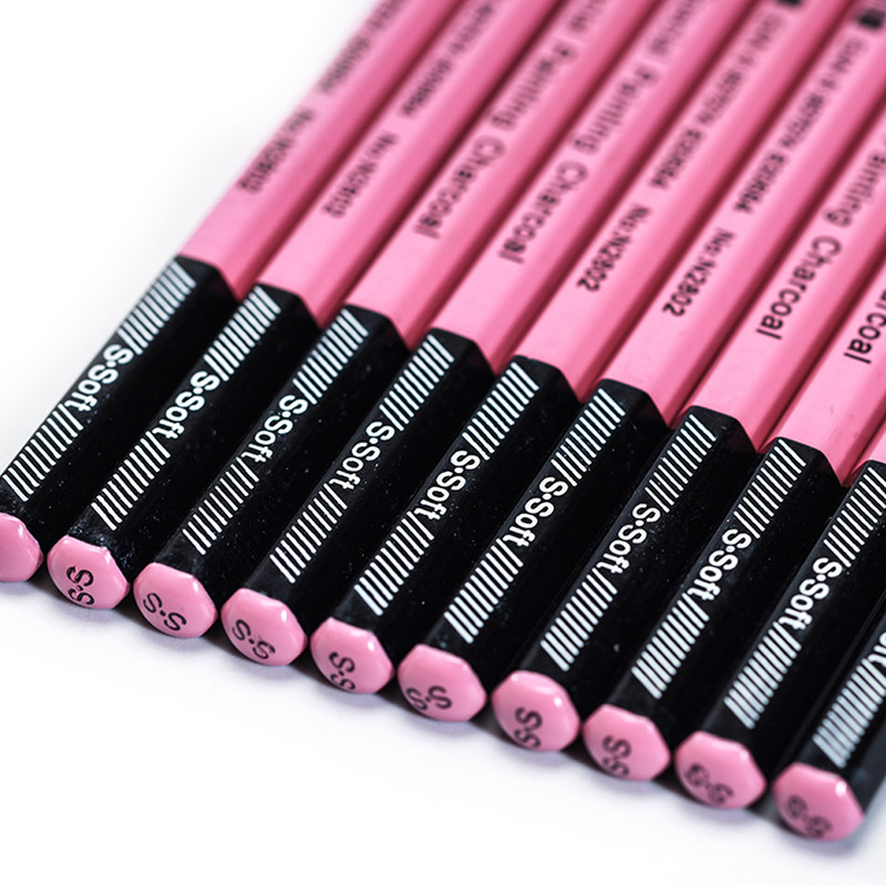 10 τεμ./Κουτί HB Σκίτσο Μολύβι Ξυλάνθρακα Μαλακό/Μεσαίο/Σκληρό Μολύβι από Άνθρακα Τέχνη Σπουδαστή Ειδικό Στυλό ζωγραφικής Ζωγραφικής Ζωγραφικής Εξεταστικής Ζωγραφικής