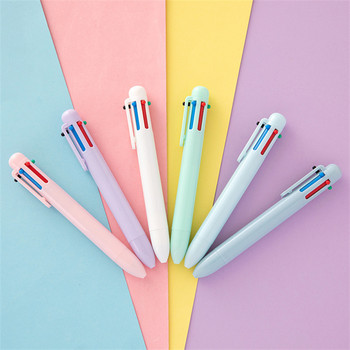 1 τεμ. Candy Design 6 Χρώμα στυλό 0,5 mm Roller Ball Multi Colors Spot Liner Marker Office School F7098