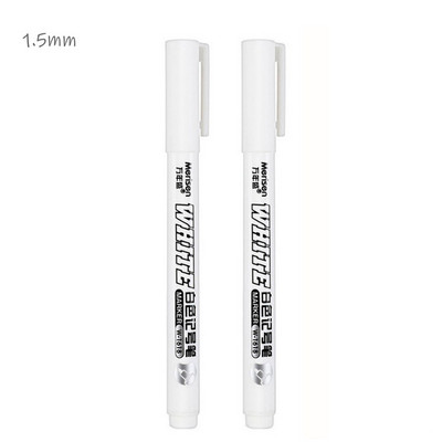 Marcator alb Vopsea cu alcool Uleioasă, rezistentă la apă, Pictura pentru anvelope, Pixuri Graffiti, Pix cu gel permanent pentru țesătură, Lemn, Piele Marker