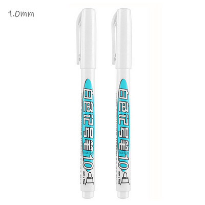 Marcator alb Vopsea cu alcool Uleioasă, rezistentă la apă, Pictura pentru anvelope, Pixuri Graffiti, Pix cu gel permanent pentru țesătură, Lemn, Piele Marker