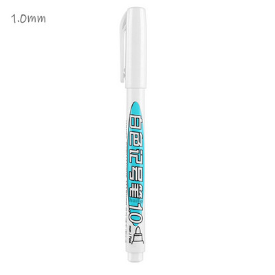 Marcator alb Vopsea cu alcool Uleioasă, rezistentă la apă, Pictura pentru anvelope, Pixuri Graffiti, Pix cu gel permanent pentru țesătură, Lemn, Piele Marker