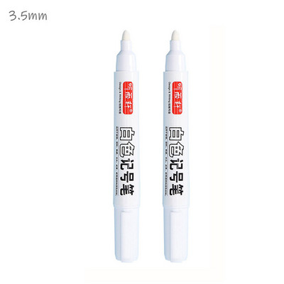 Marcator alb Vopsea cu alcool Uleioasă, rezistentă la apă, Pictura pentru anvelope, Pixuri Graffiti, Pix cu gel permanent pentru țesătură, Lemn, Piele Marker