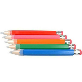 1 бр. Дървен молив 35 см Голям дървен молив с графитен олово Цветен дебел молив Реквизит Творчески подарък за деца