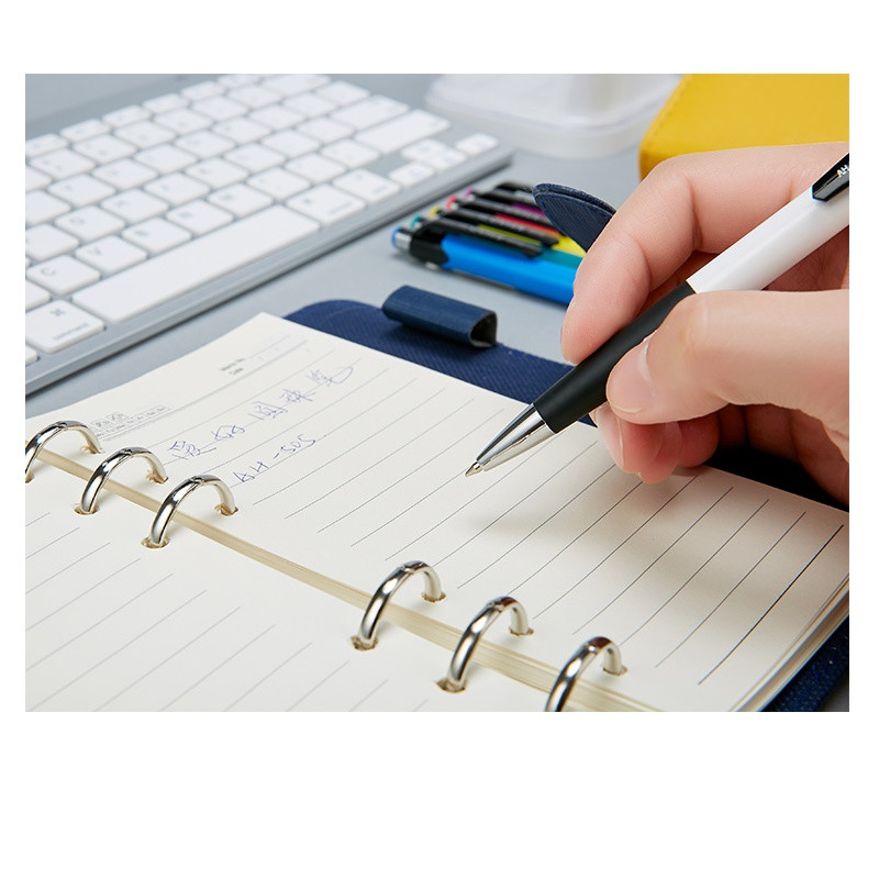 6 komada uredskih školskih kemijskih olovaka 0,7 mm rolo kemijska olovka Plava uljana tinta za pisanje potpisa Veleprodaja tiskanice F269