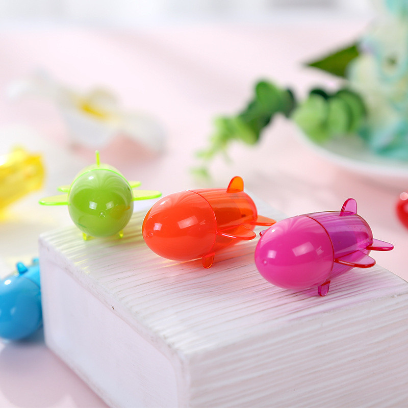 6 бр. Химикалки Mini Airplane Комплект 1,0 мм Химикалки Син цвят за писане Подарък за деца Канцеларски материали Офис Училище F135