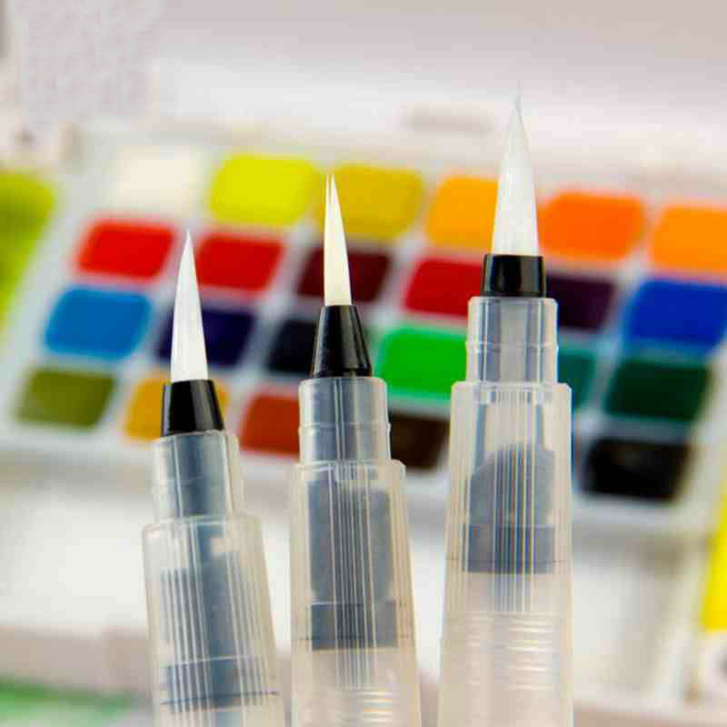 3PCS/Set Prijenosni kist Kist za vodene boje Olovka Meki kist za vodene boje Olovka za početnike Slikanje Crtanje Likovni pribor