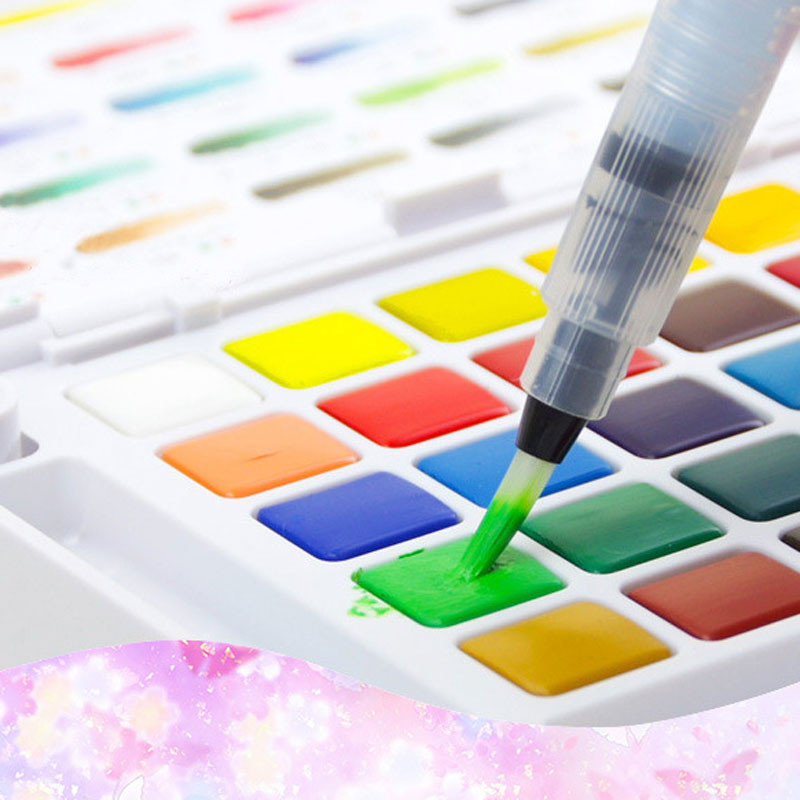 3PCS/Set Prijenosni kist Kist za vodene boje Olovka Meki kist za vodene boje Olovka za početnike Slikanje Crtanje Likovni pribor