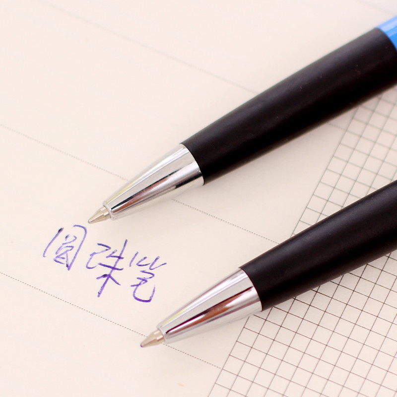 12 tk/partii Classic Office koolipliiatsid 0,7mm pastapliiats Sinist värvi tindiga rullikuga pastapliiatsid signatuuri kirjutamiseks Kirjatarbed F269