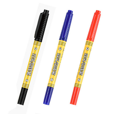 3 buc/set Marcare permanentă impermeabilă 0,5/1,0mm Cerneală cu uscare rapidă Artă Marker dublu Student Artă Schiță Graffiti Papetarie școlară