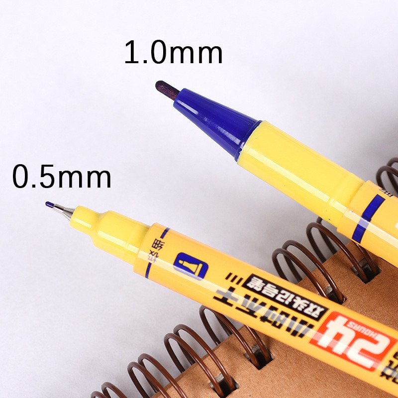 3 buc/set Marcare permanentă impermeabilă 0,5/1,0mm Cerneală cu uscare rapidă Artă Marker dublu Student Artă Schiță Graffiti Papetarie școlară