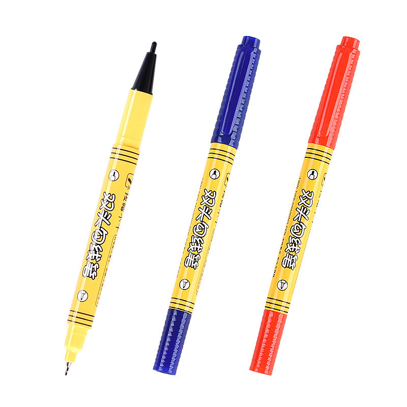 3 buc/set Marcare permanentă impermeabilă 0,5/1,0mm Cerneală cu uscare rapidă Artă Marker dublu Student Artă Schiță Graffiti Papetarie școlară