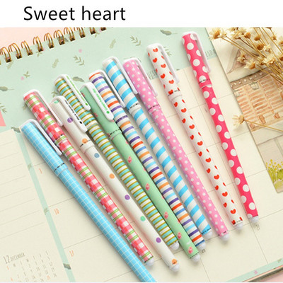 10 db/Lot Star tollkészlet Aranyos állati fekete tintás golyóstoll aláírás írószerekhez Irodai Iskolaszerek F366