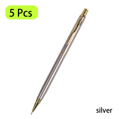 5 kom Visokokvalitetna preša Metalna mehanička olovka 0,5 mm Olovka Učenici Olovka Ured Škola Pisanje Slikanje Pribor