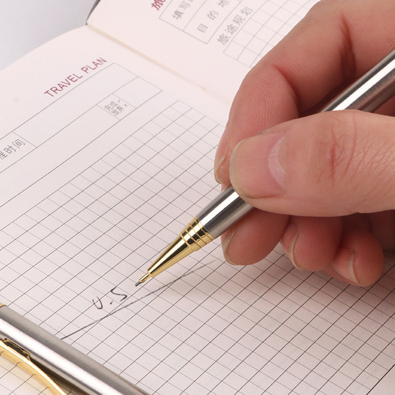 5 kom Visokokvalitetna preša Metalna mehanička olovka 0,5 mm Olovka Učenici Olovka Ured Škola Pisanje Slikanje Pribor