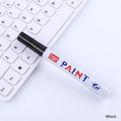 12 värvi veekindel fluorestsentspliiats Esiletõstja autorehvi rehvi turvise CD metallist värvi püsimarker Graffti õlised markerpliiatsid