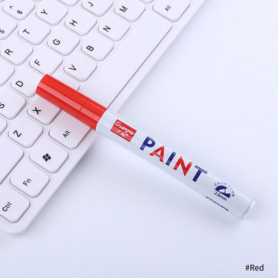 12 värvi veekindel fluorestsentspliiats Esiletõstja autorehvi rehvi turvise CD metallist värvi püsimarker Graffti õlised markerpliiatsid