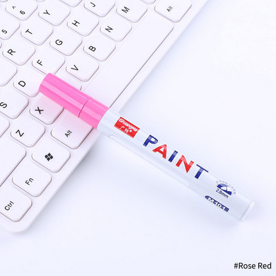 12 värvi veekindel fluorestsentspliiats Esiletõstja autorehvi rehvi turvise CD metallist värvi püsimarker Graffti õlised markerpliiatsid