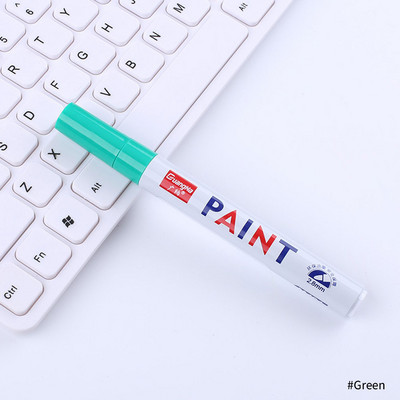 12 värvi veekindel fluorestsentspliiats Esiletõstja autorehvi rehvi turvise CD metallist värvi püsimarker Graffti õlised markerpliiatsid