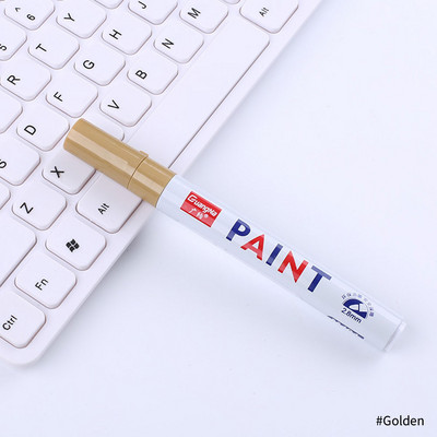 12 värvi veekindel fluorestsentspliiats Esiletõstja autorehvi rehvi turvise CD metallist värvi püsimarker Graffti õlised markerpliiatsid