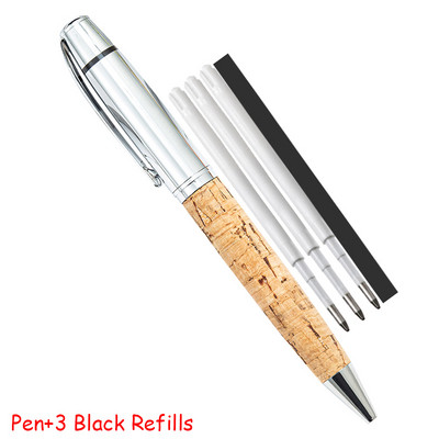 Klasični dizajn Visokokvalitetna PU koža Poslovna muška kemijska olovka Veleprodaja Poklon olovka u boji čistog drveta Kupi 2 Pošalji poklon