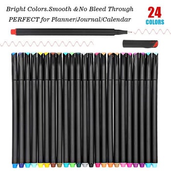 Journal Planner Pens Χρωματιστά στυλό Fine Point Bullet Pens 0,4mm Fineliner Color Pens for Drawing Writing Coloring Art Marker