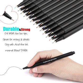 Journal Planner Pens Χρωματιστά στυλό Fine Point Bullet Pens 0,4mm Fineliner Color Pens for Drawing Writing Coloring Art Marker