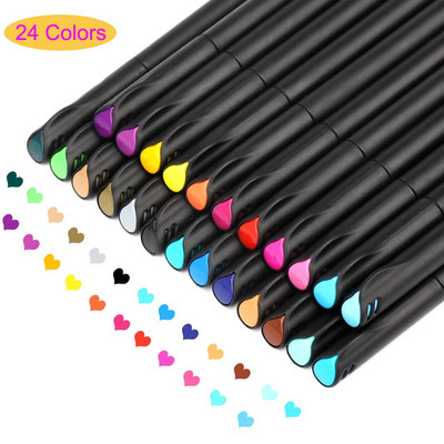 Olovke za planiranje dnevnika Olovke u boji Fine Point Bullet Olovke 0,4 mm Fineliner Olovke u boji za crtanje Pisanje Bojanje Art Marker