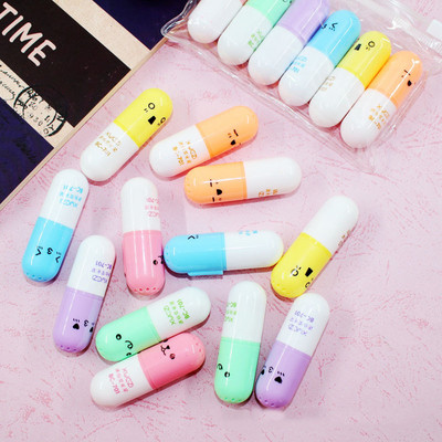 6PCS Kapsule s fluorescentnom tintom u boji Olovka Spomenar Marker Šareni marker DIY Art Uredski pribor Školski pribor
