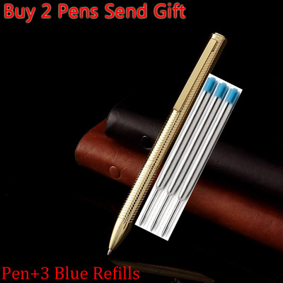 2023 Ново пристигане Луксозна метална химикалка Бизнес Мъжка Висококачествена химикалка за писане Купете 2 Изпратете подарък