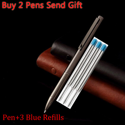 2023 Ново пристигане Луксозна метална химикалка Бизнес Мъжка Висококачествена химикалка за писане Купете 2 Изпратете подарък