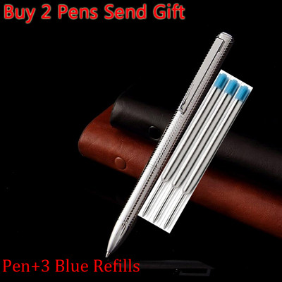 2023 Ново пристигане Луксозна метална химикалка Бизнес Мъжка Висококачествена химикалка за писане Купете 2 Изпратете подарък