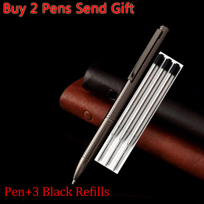 2023 Ново пристигане Луксозна метална химикалка Бизнес Мъжка Висококачествена химикалка за писане Купете 2 Изпратете подарък