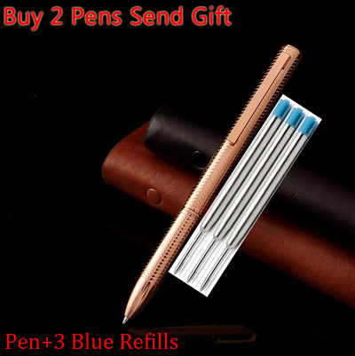 2023 Ново пристигане Луксозна метална химикалка Бизнес Мъжка Висококачествена химикалка за писане Купете 2 Изпратете подарък