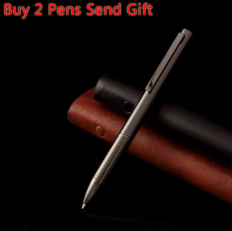 2023 Ново пристигане Луксозна метална химикалка Бизнес Мъжка Висококачествена химикалка за писане Купете 2 Изпратете подарък