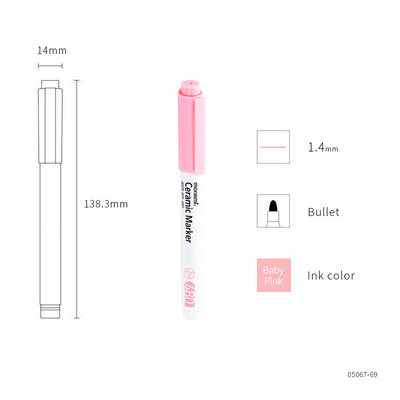 12 színű kerámia jelölőtoll, 1,4 mm-es hegyes Monami 480 barkácsoláshoz, kézműves ajándék rajzfestéshez GRAFFITI iskolai tanuló gyerekeknek ajándék F470