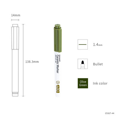 12 színű kerámia jelölőtoll, 1,4 mm-es hegyes Monami 480 barkácsoláshoz, kézműves ajándék rajzfestéshez GRAFFITI iskolai tanuló gyerekeknek ajándék F470