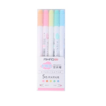 5 цвята/комплект Eye Color Dual Bold Fine Tip Milkliner Colorful Candy Color Highlighters Рекламни арт маркери Подаръчни канцеларски материали